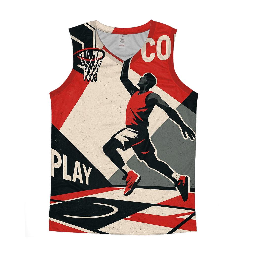 Street Basketball Geometry stylish racerback tanks