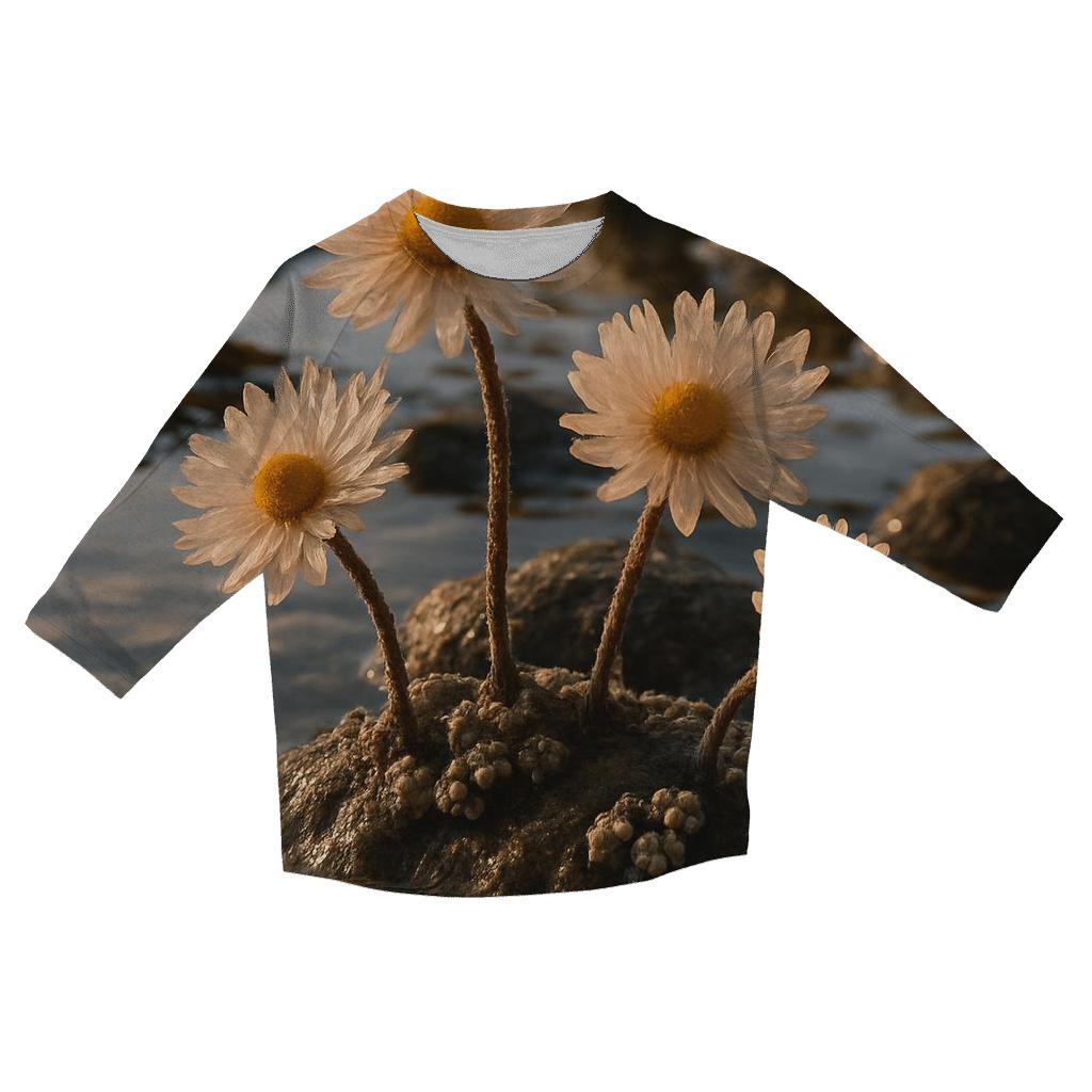 Tidal Pool Anemone Blossom personalized 3/4 sleeve tees
