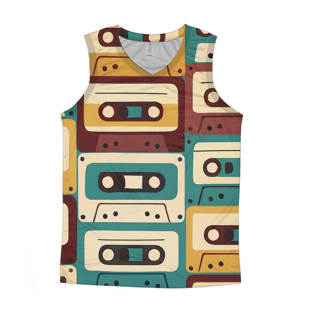 Funk Tape Cassette designer workout tanks