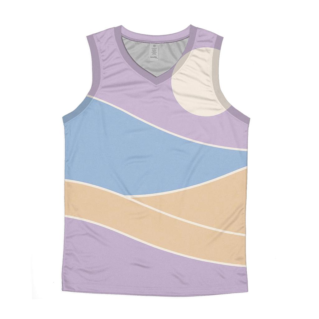 Abstract Geometry Horizon stylish racerback tanks