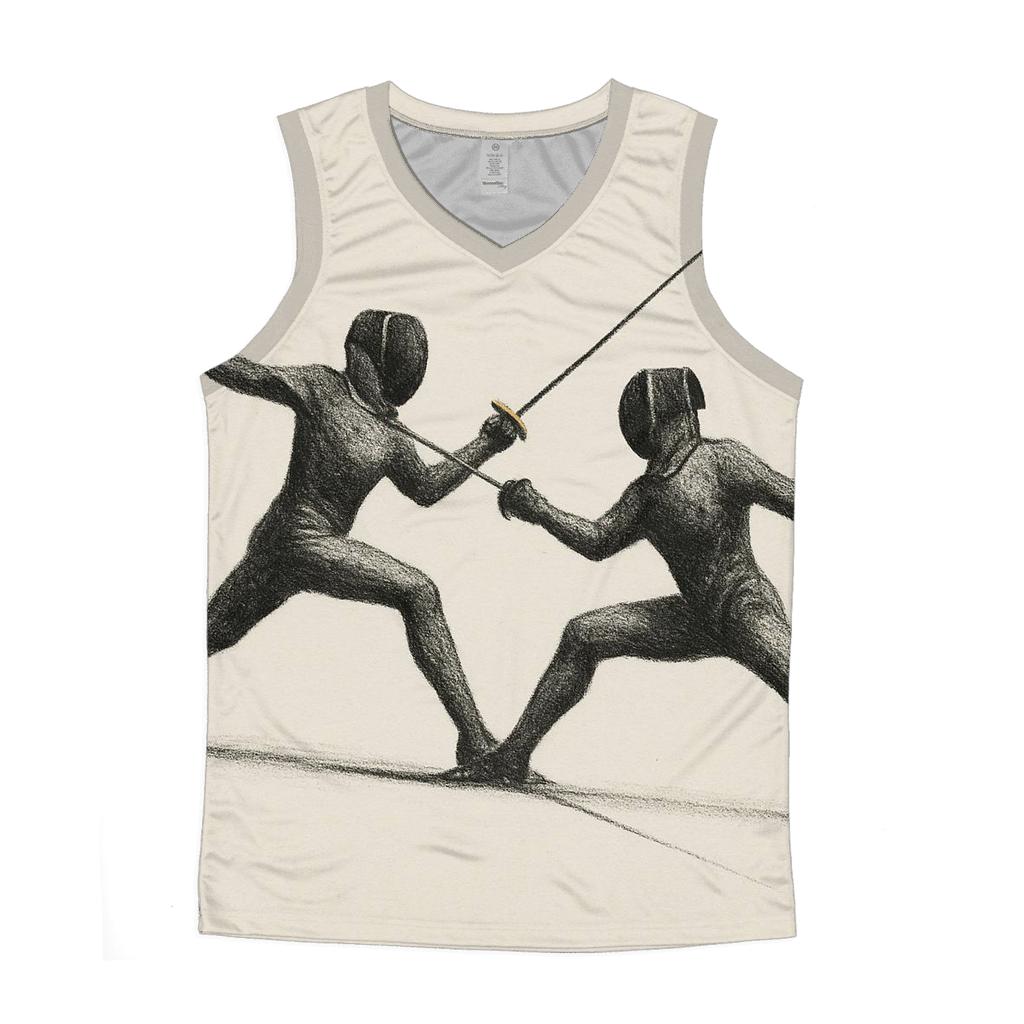 Precision Fencing Silhouette casual summer tank tops
