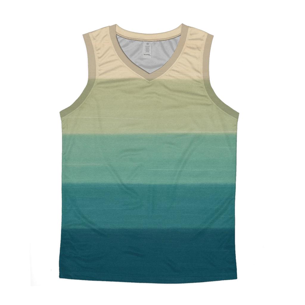 Horizon Stripe Calm cotton sleeveless tops