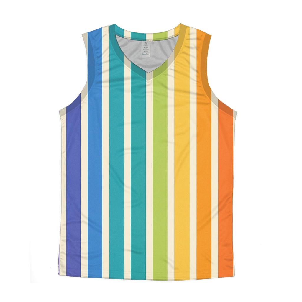 Rainbow Prism Bars designer workout tanks