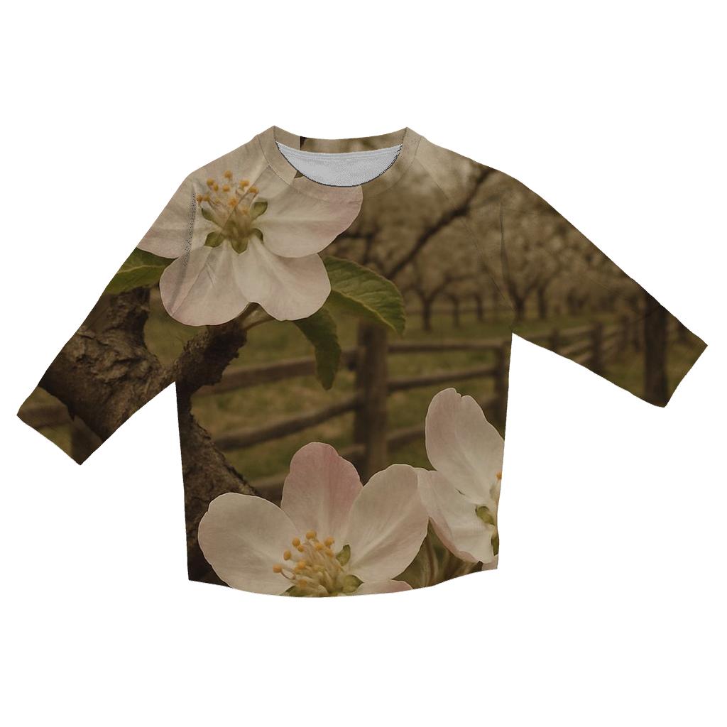 Heritage Orchard Apple Blossom Archive trendy 3/4 sleeve tops