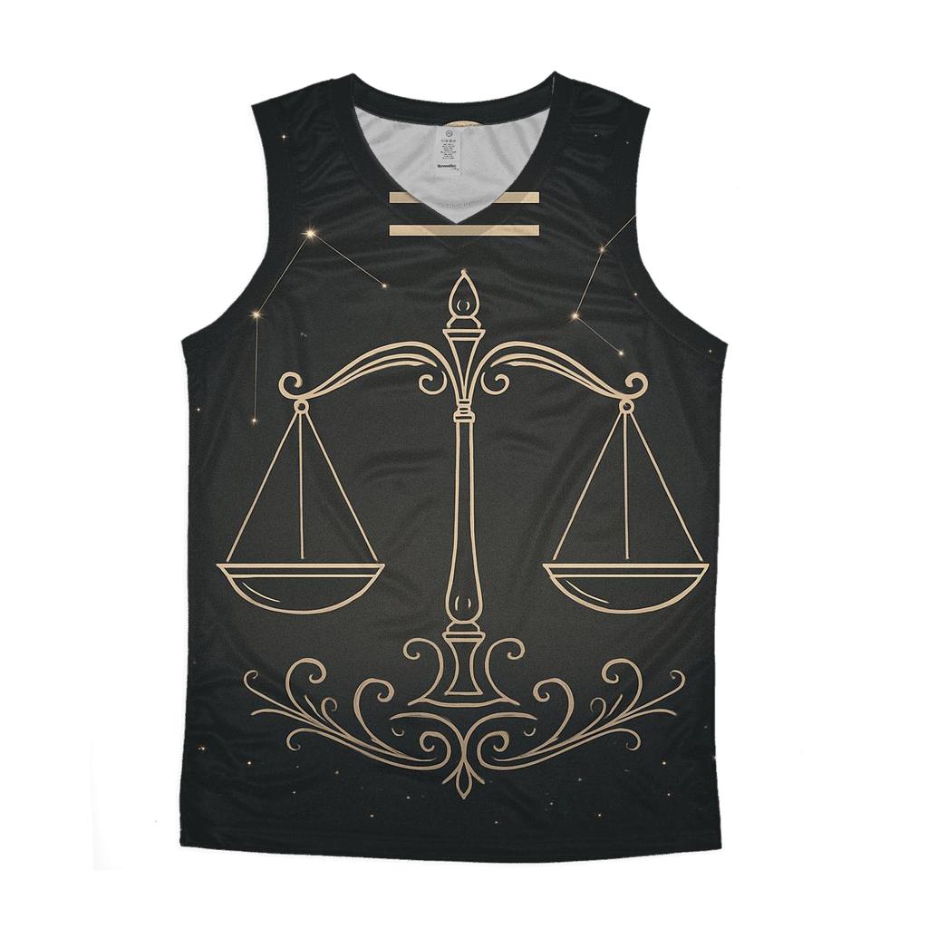 Libra Scales Balance Symbol custom tank tops