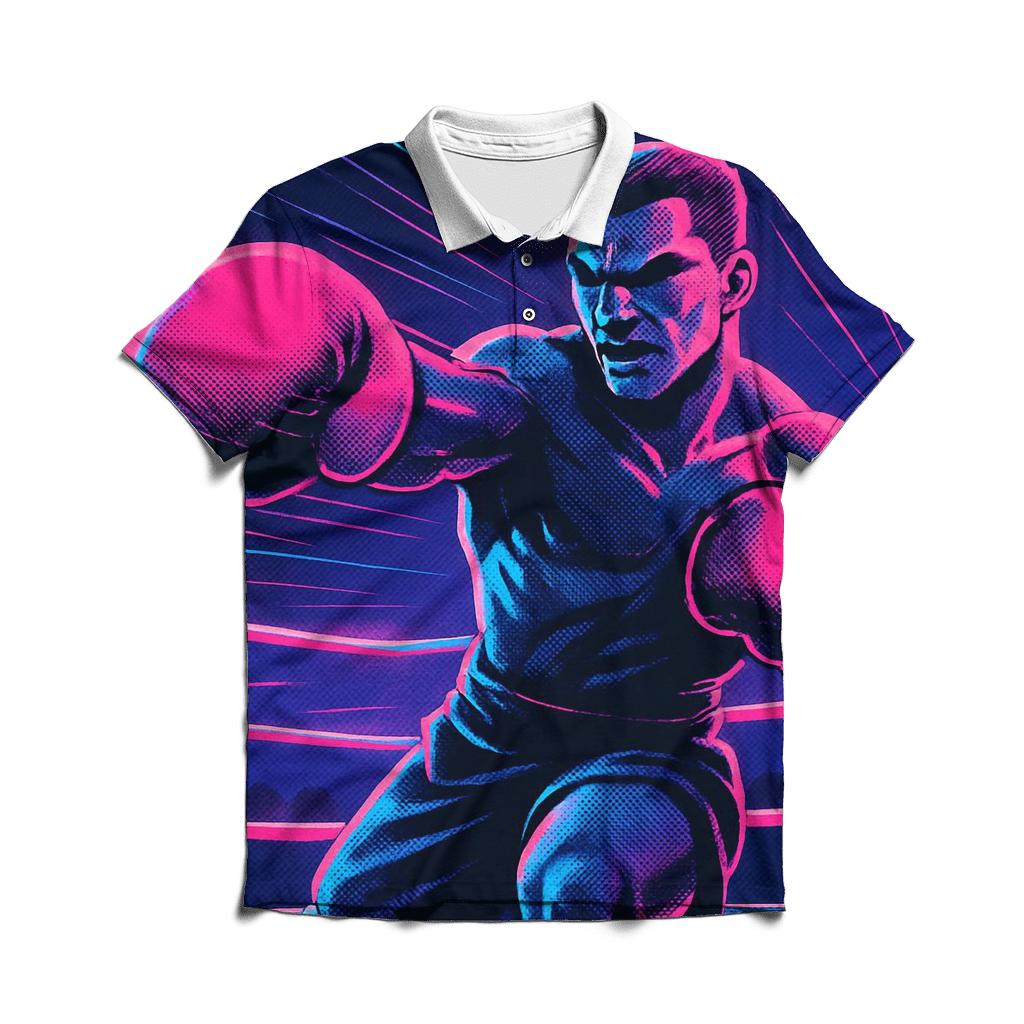 Neon Boxing Arena premium cotton polo shirts