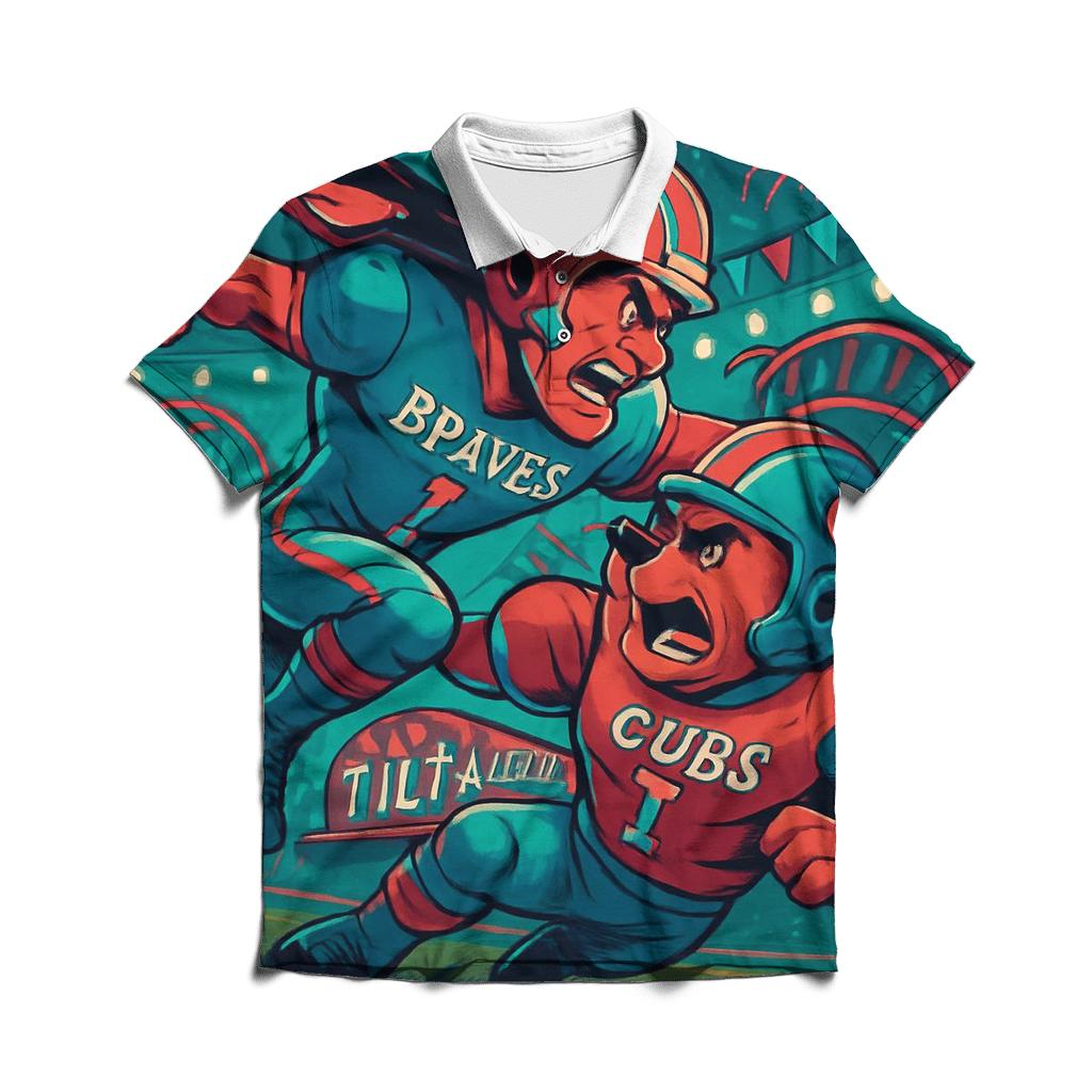 Midnight Carnival Clash branded logo polo shirts