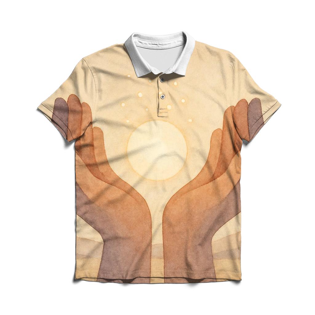 Open Hands Horizon embroidered polo tops