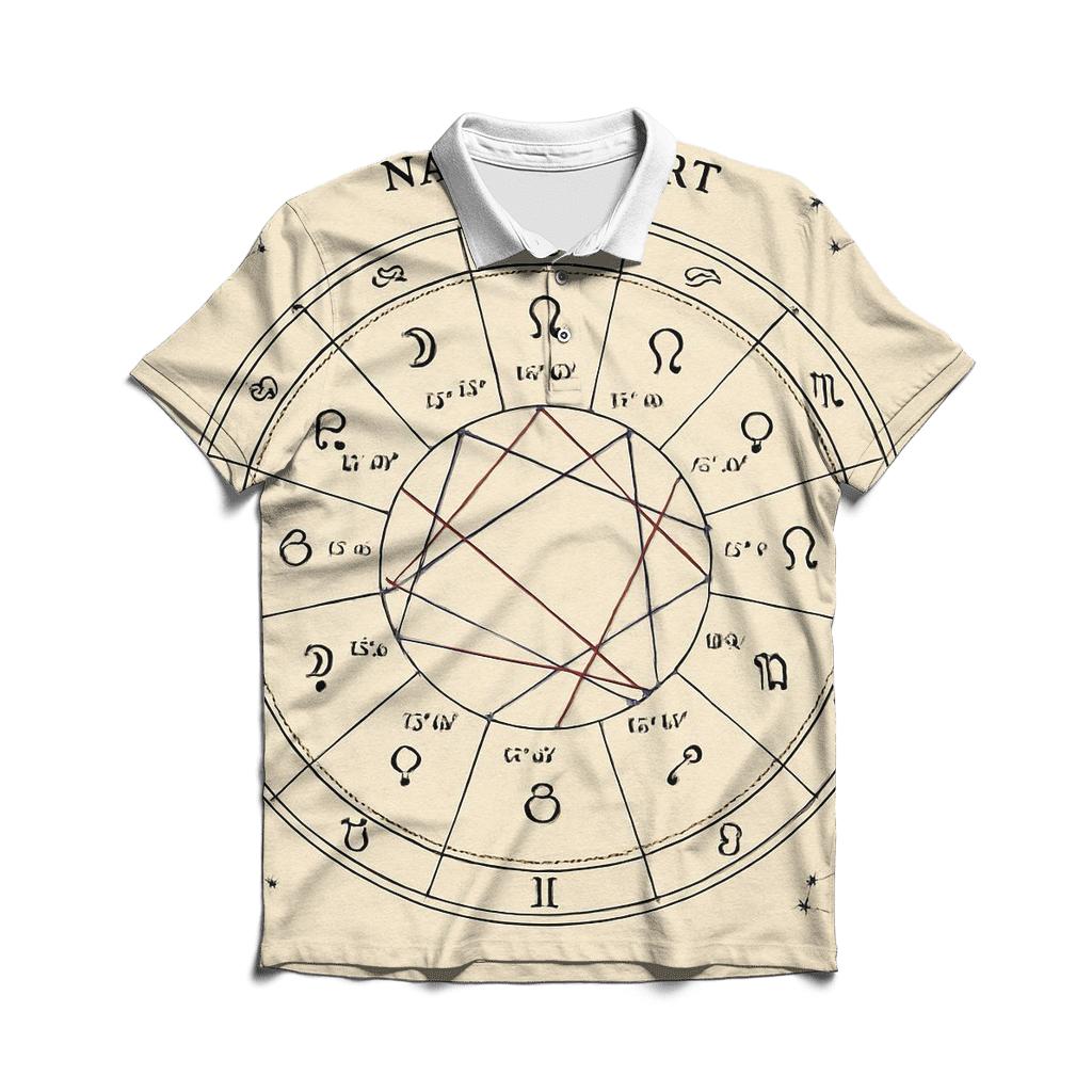 Stellar Birth Chart Layout stylish collar polo tees