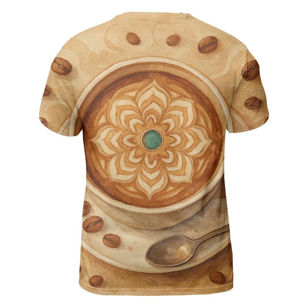 Latte Swirl Mandala designer pattern shirts