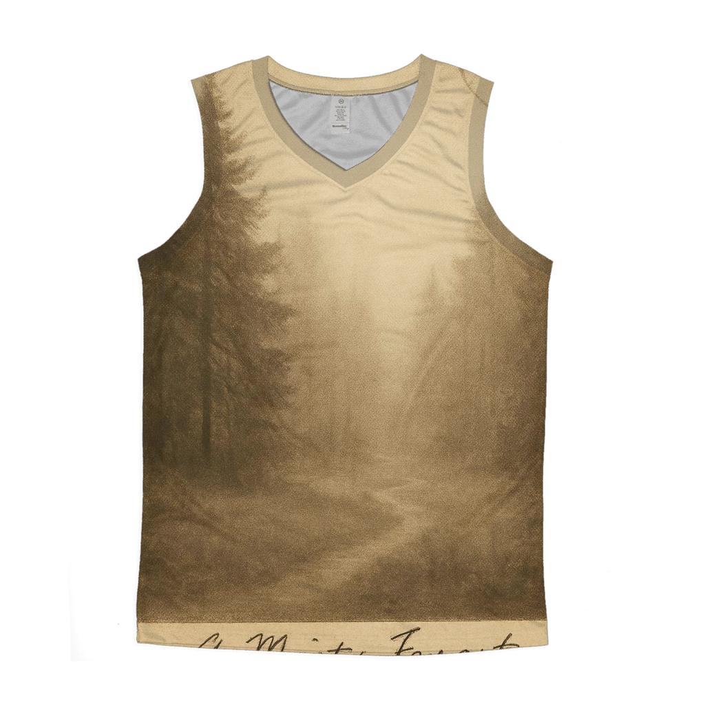 Sepia Forest Postcard custom tank tops