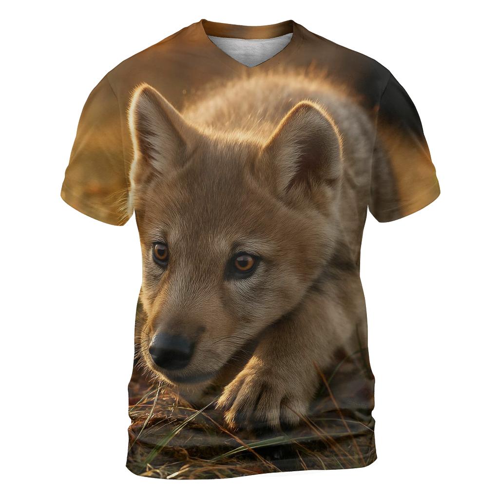 Pup Learning To Stalk trendy printed shirt styles