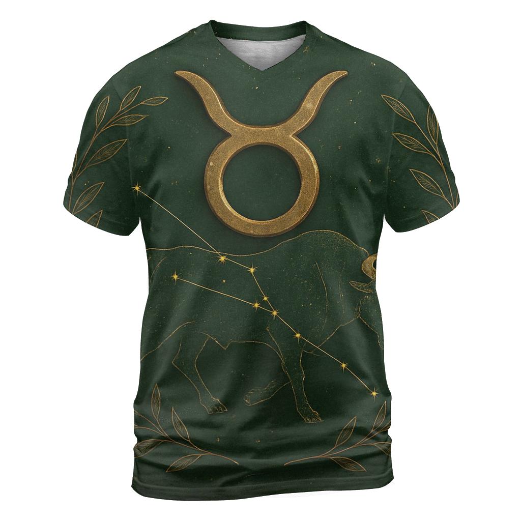 Mystic Taurus Bull Glyph Design vibrant all-over design tees