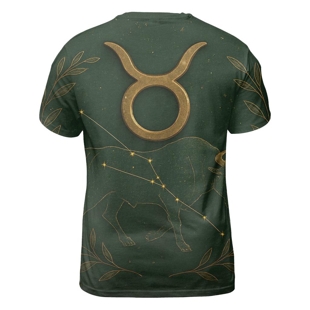 Mystic Taurus Bull Glyph Design vibrant all-over design tees