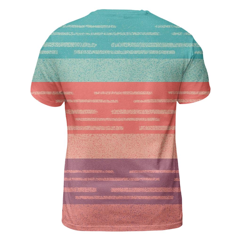 VHS Static Stripes creative print fashion shirts