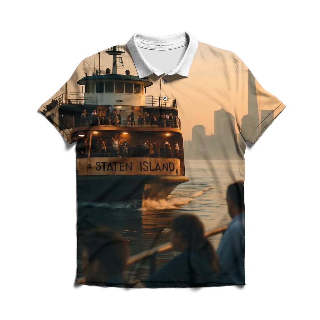 Dawn Ferry Approaching Manhattan designer slim fit polos