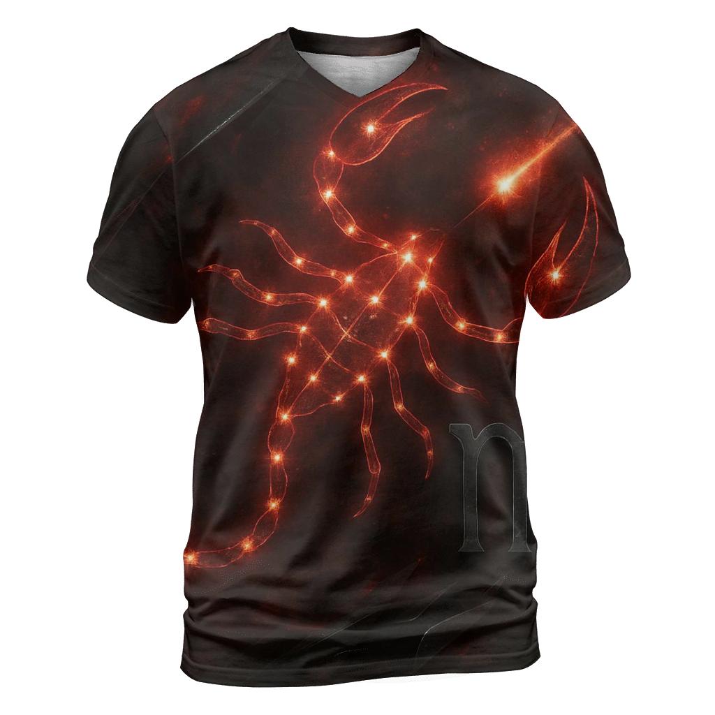 Scorpio Galactic Scorpion Design trendy printed shirt styles