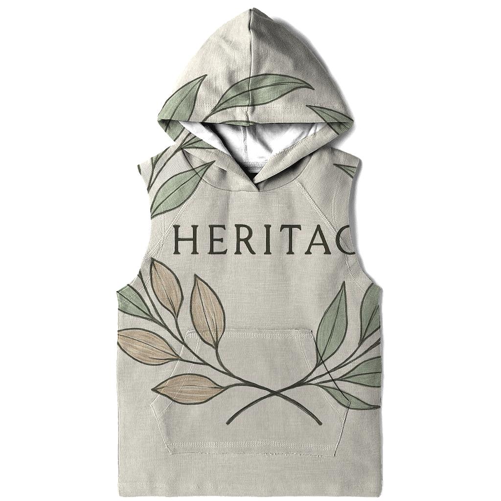 Botanical Linework Crest graphic hoodies