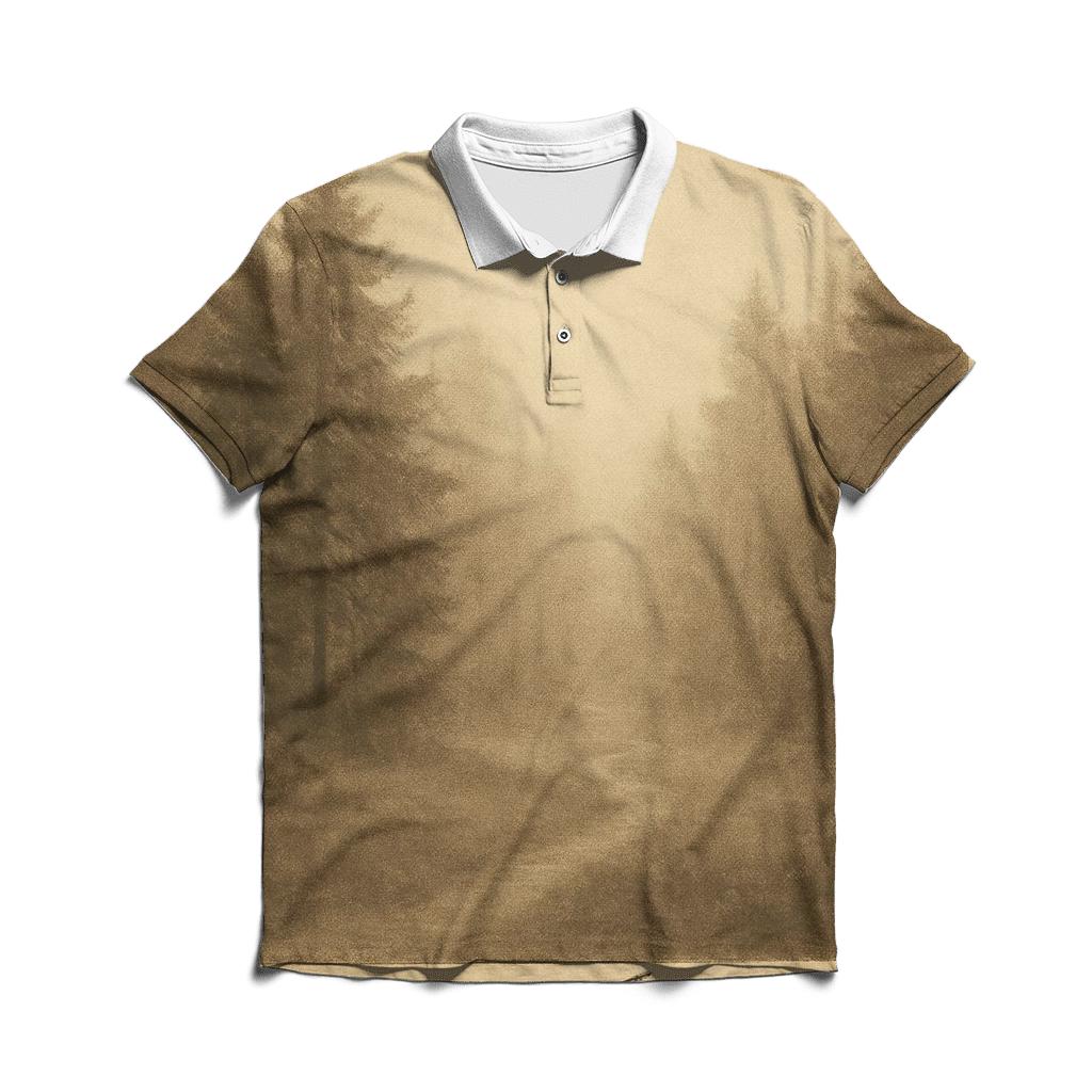 Sepia Forest Postcard personalized polo shirts