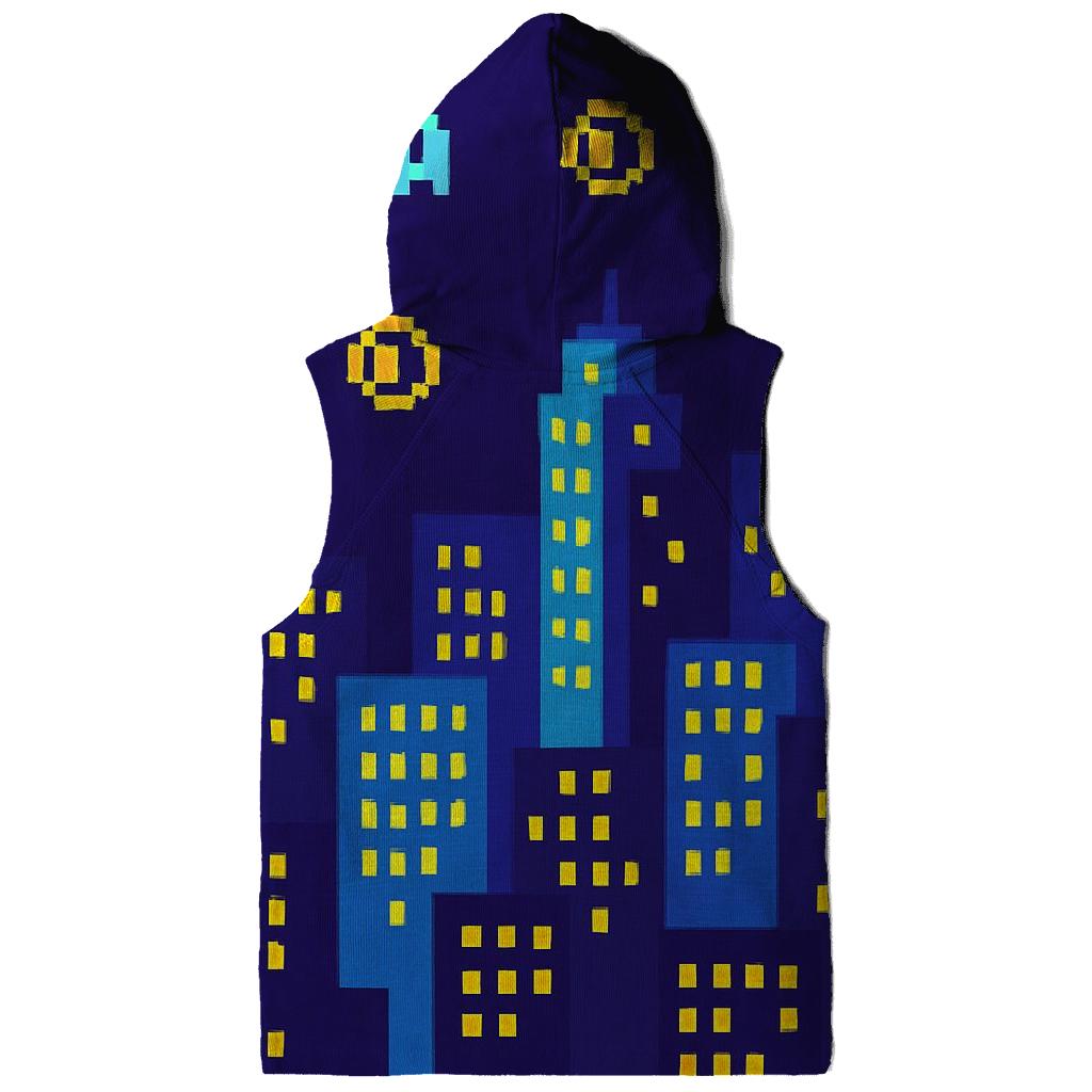 Pixel Arcade Skyline custom hoodies
