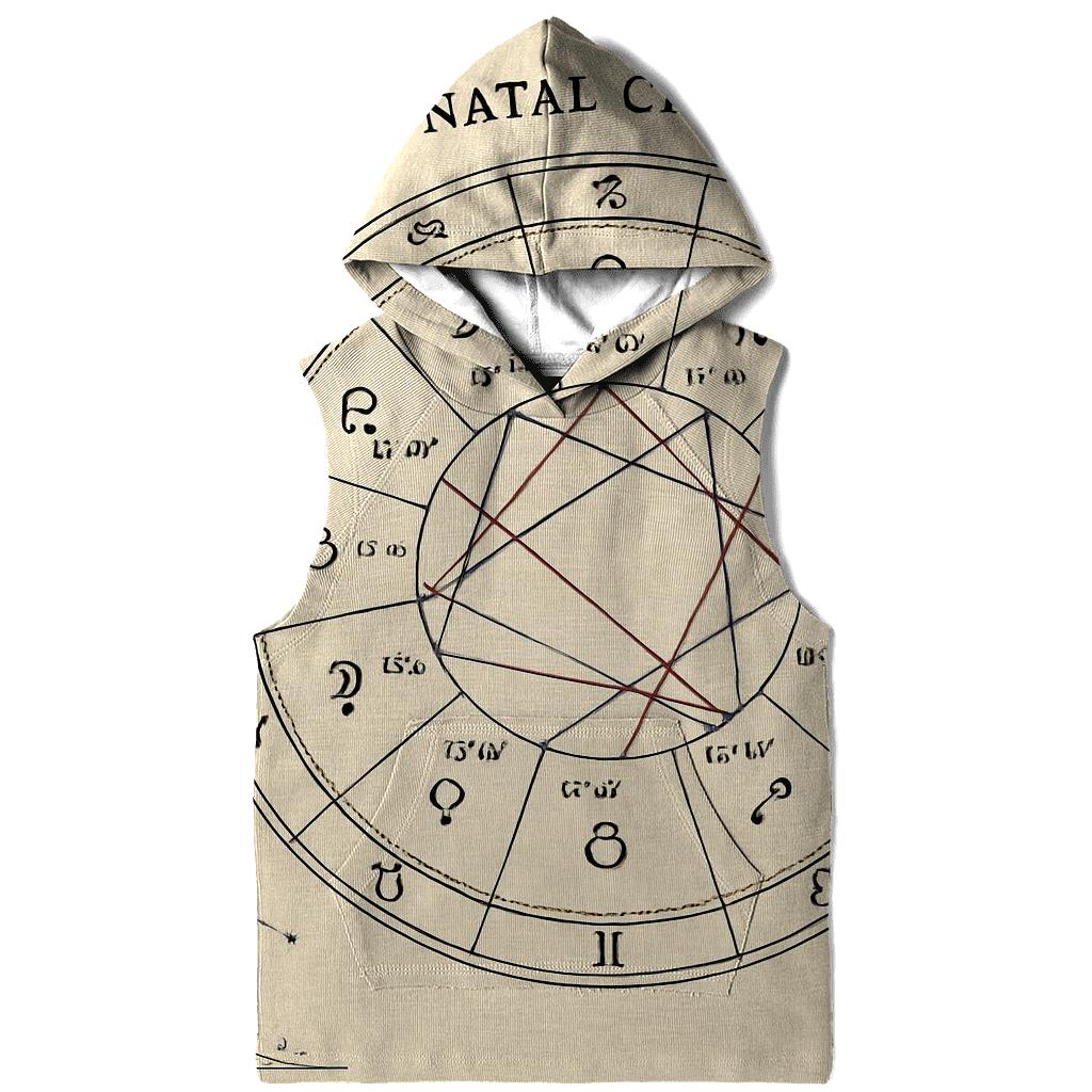 Stellar Birth Chart Layout embroidered hoodies