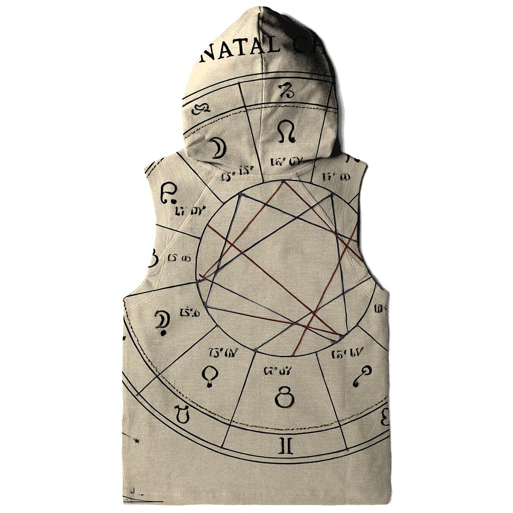 Stellar Birth Chart Layout embroidered hoodies
