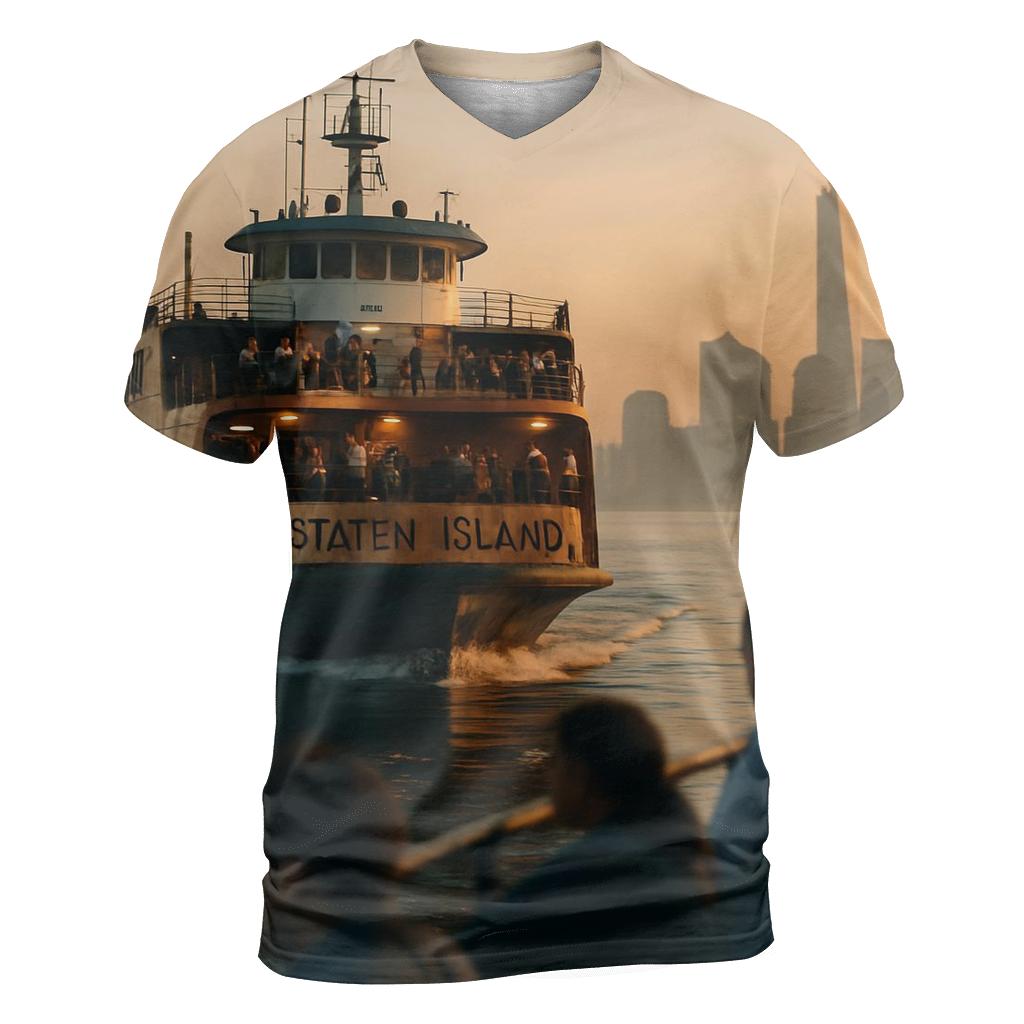 Dawn Ferry Approaching Manhattan designer pattern shirts