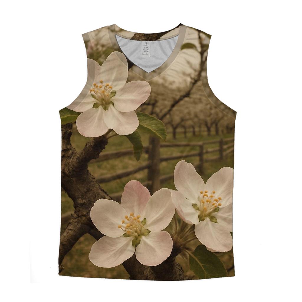 Heritage Orchard Apple Blossom Archive cotton sleeveless tops