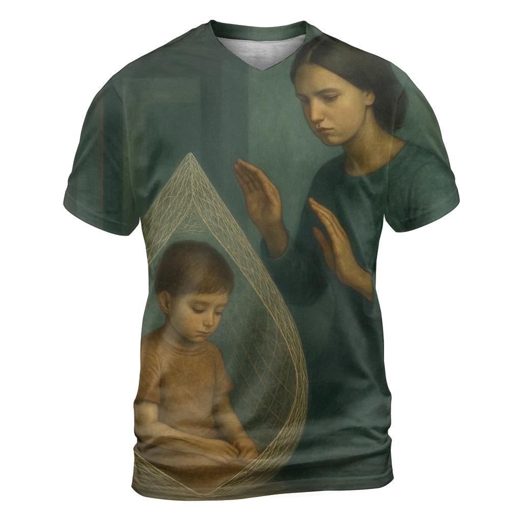 The Invisible Shield artistic all-over print tops