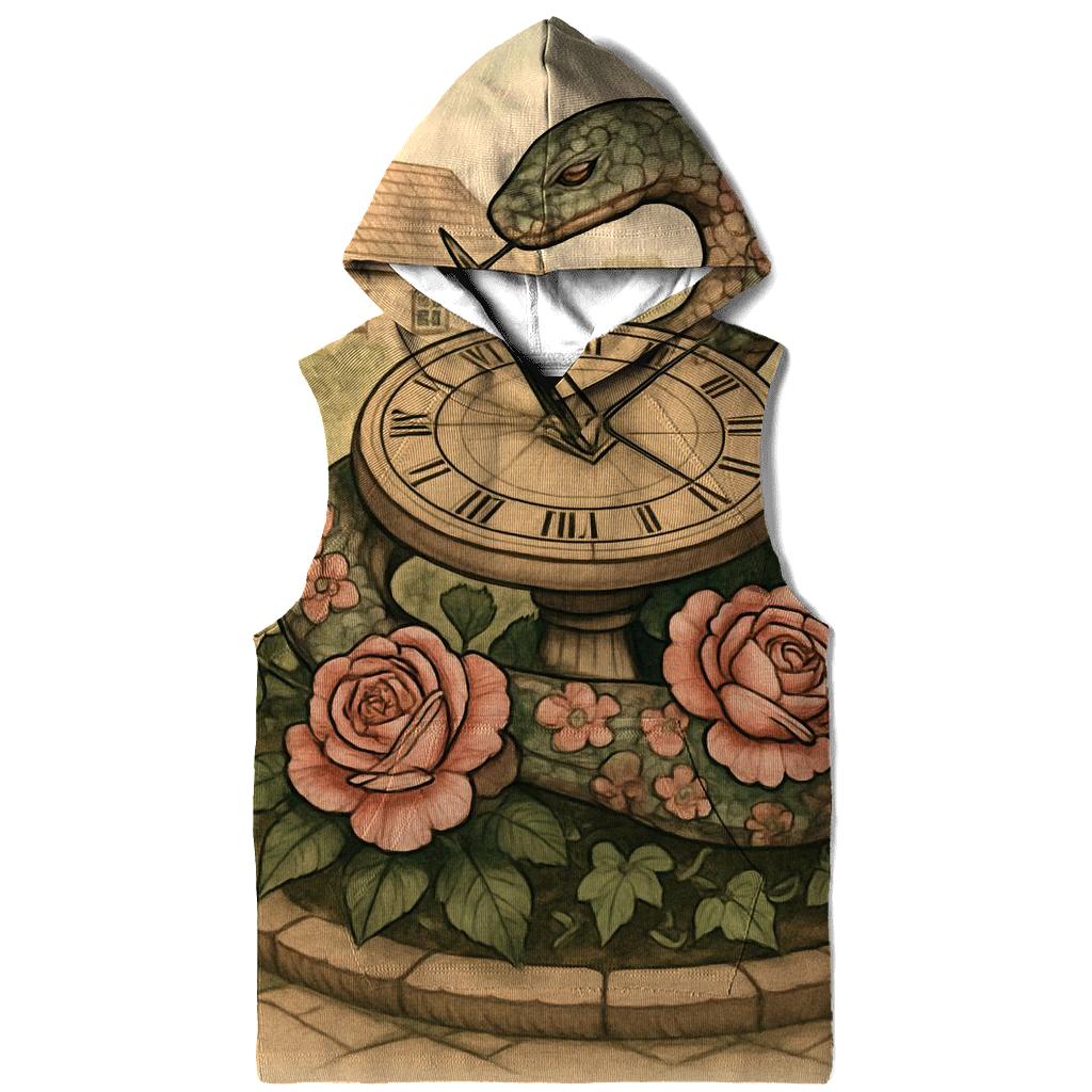 Garden Sundial Ouroboros printed hoodies