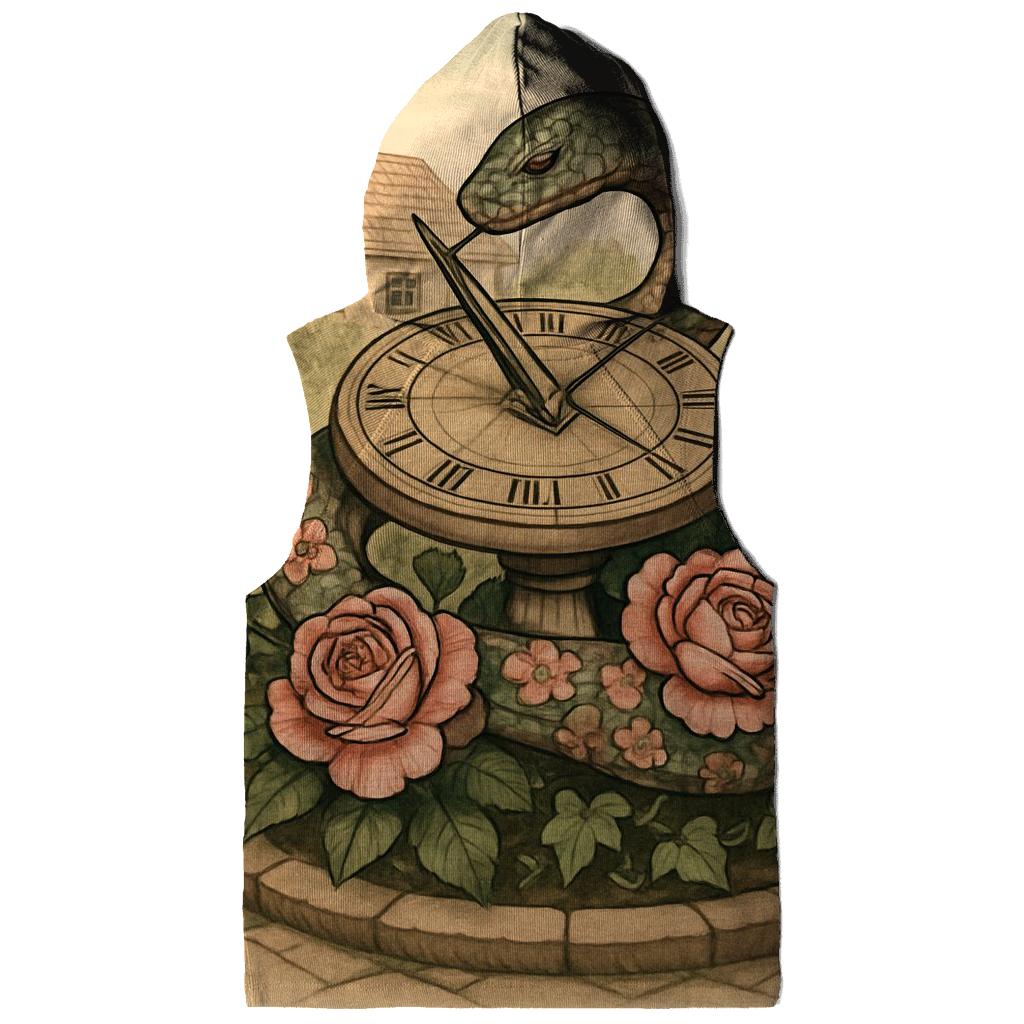 Garden Sundial Ouroboros printed hoodies