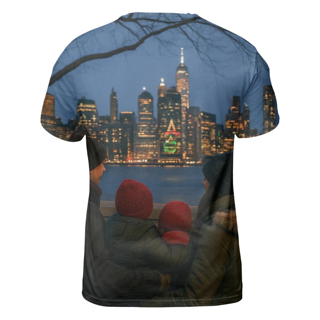 Brooklyn Promenade Winter Twilight custom all-over print shirts