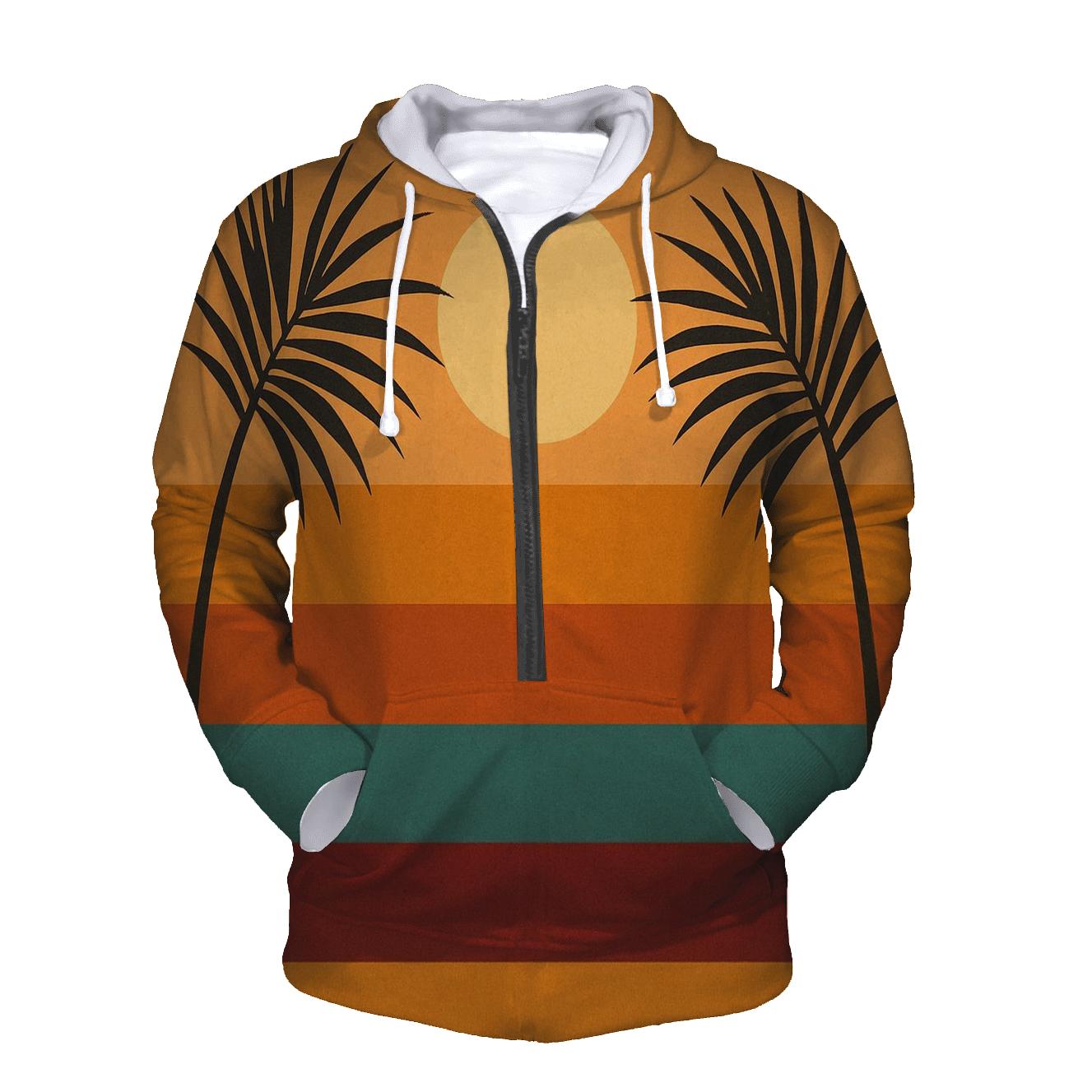 Sunset Groove Stripes heavyweight hoodies