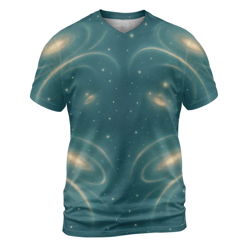 Gravitational Lens Arc Field personalized full print shirts