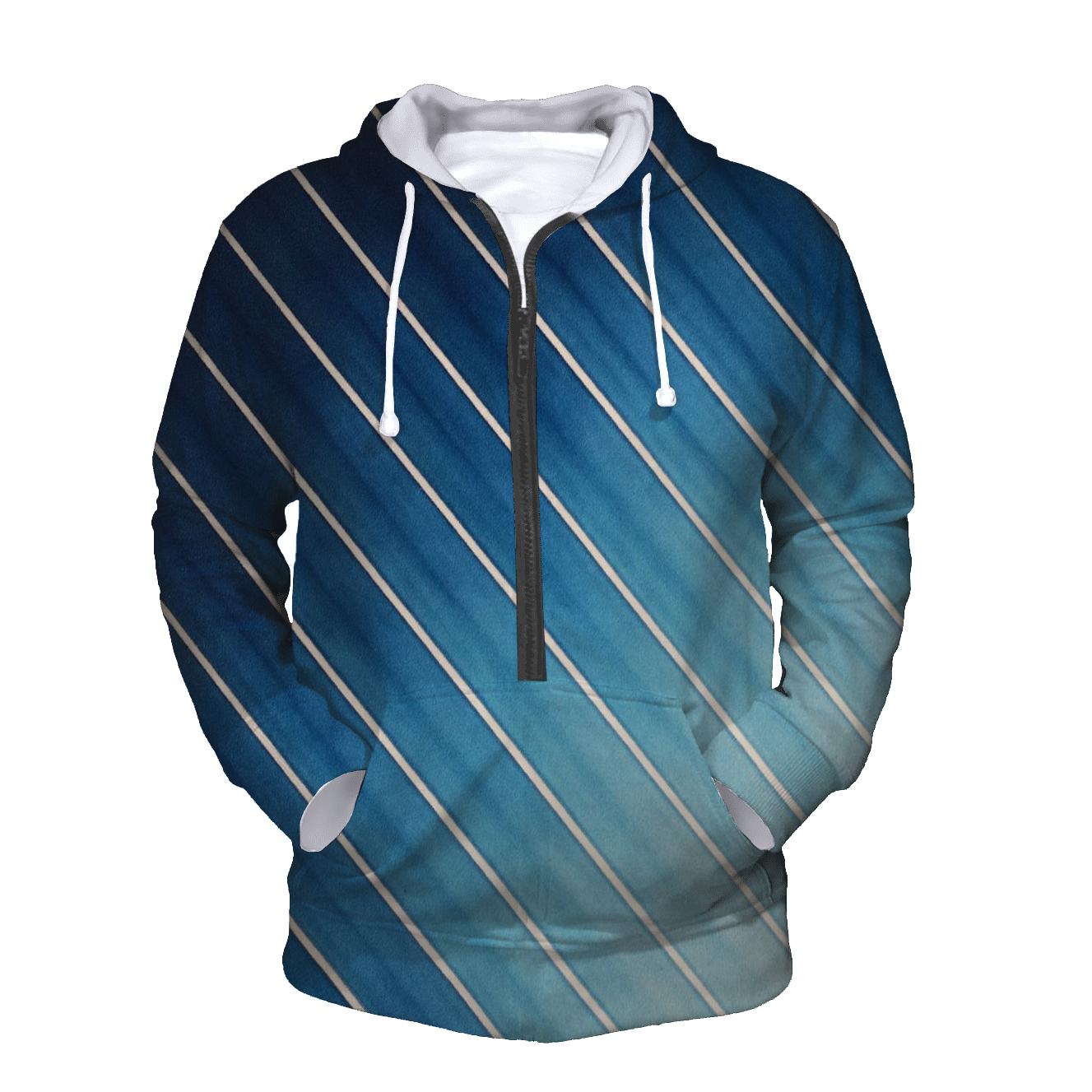 Indigo Arashi Diagonals premium hoodies