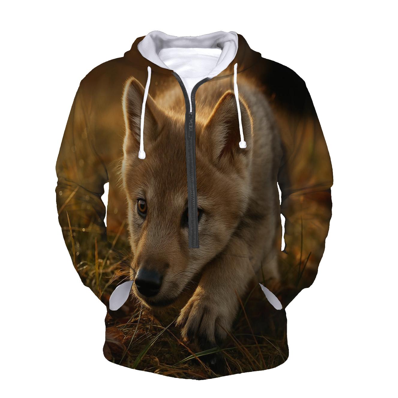 Pup Learning To Stalk pullover hoodies
