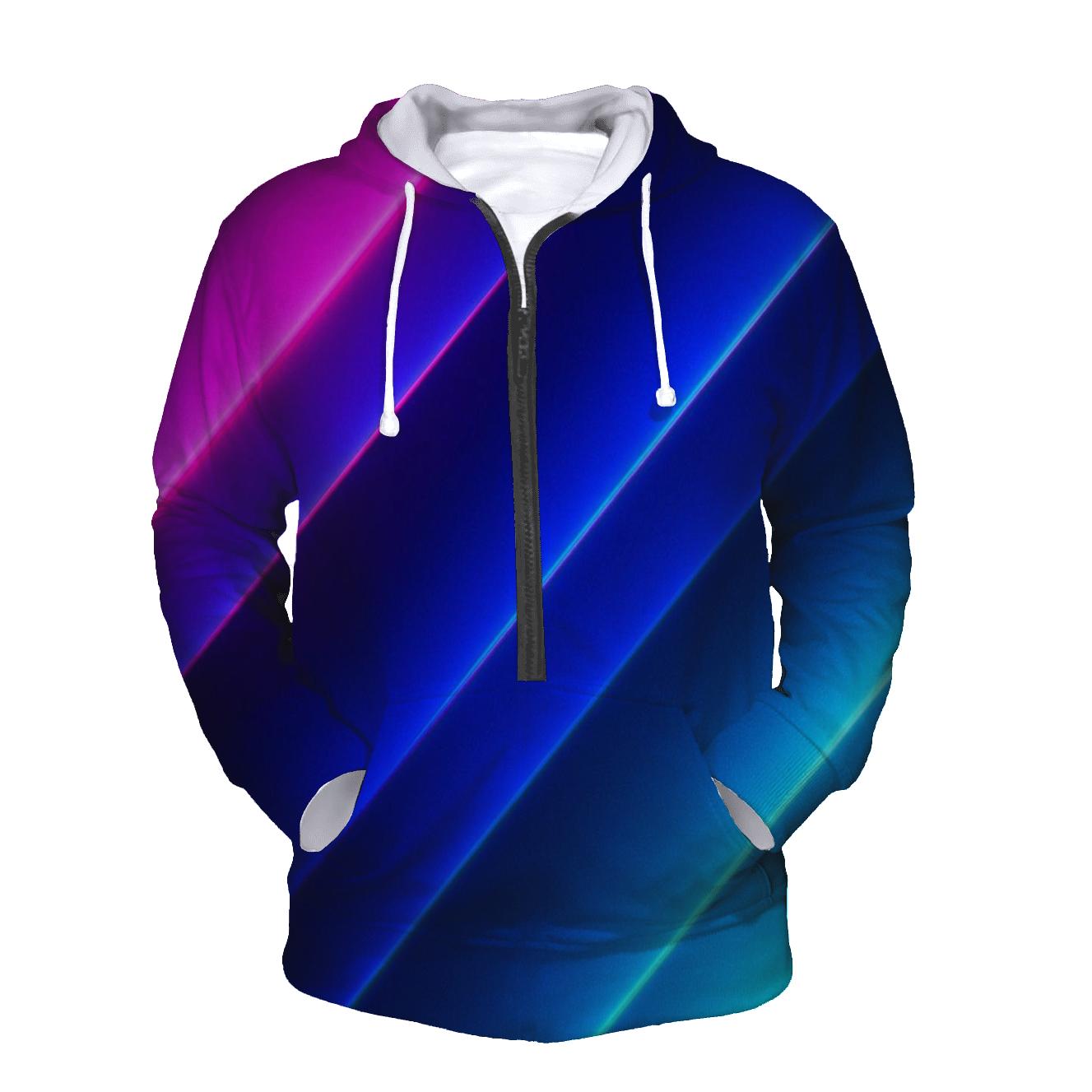 Neon Metro Fade embroidered hoodies