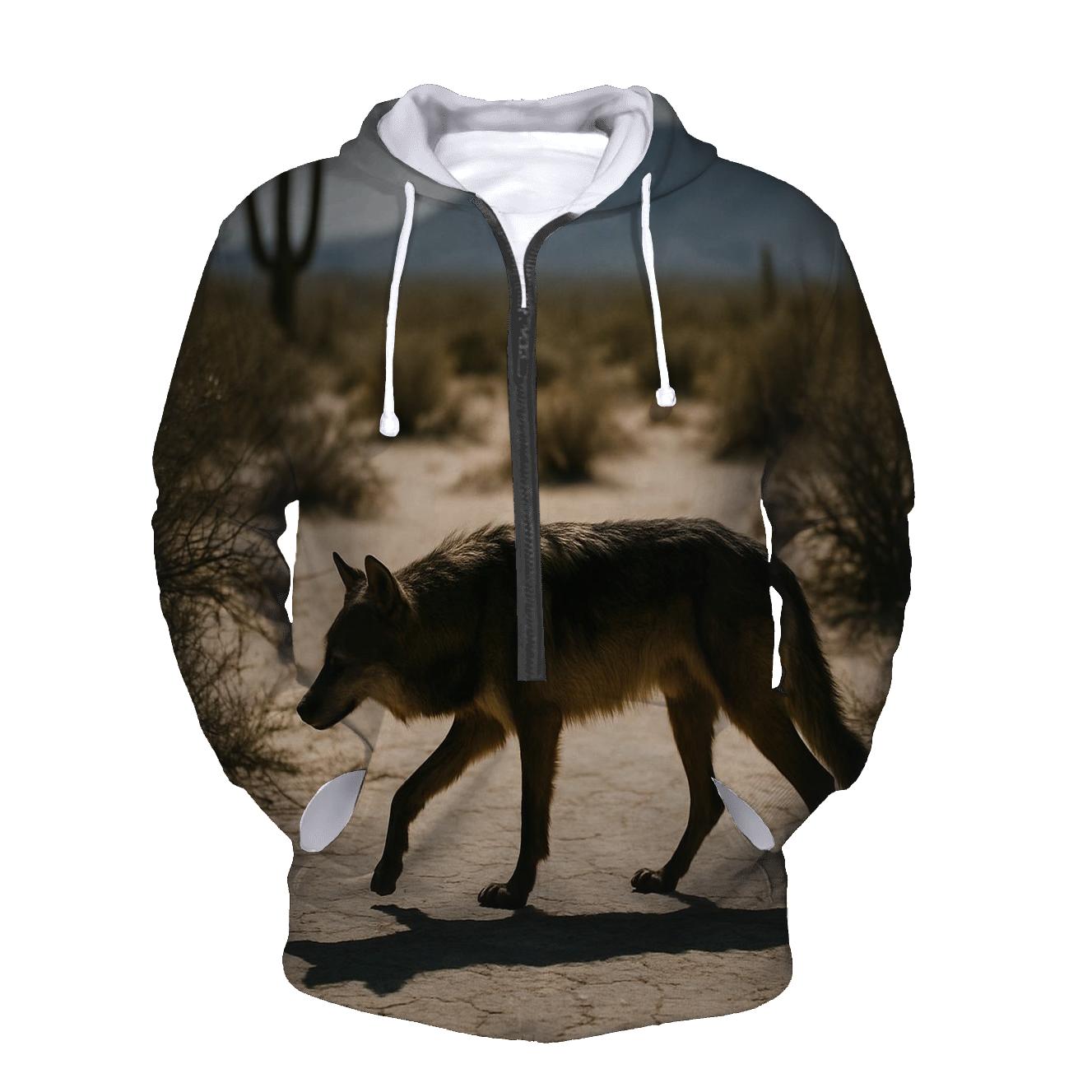 Desert Ghost At Noon zip-up hoodies