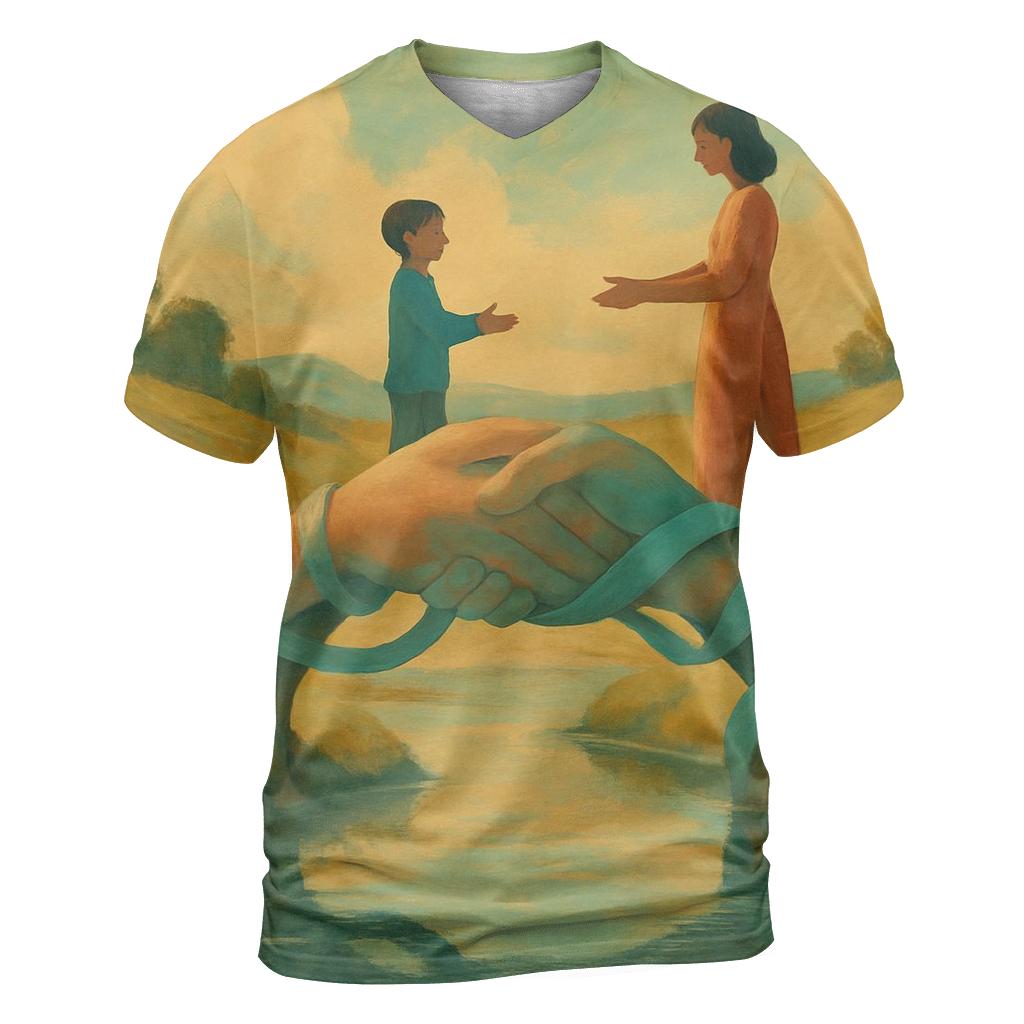 A Bridge Between Hearts unique graphic print tees