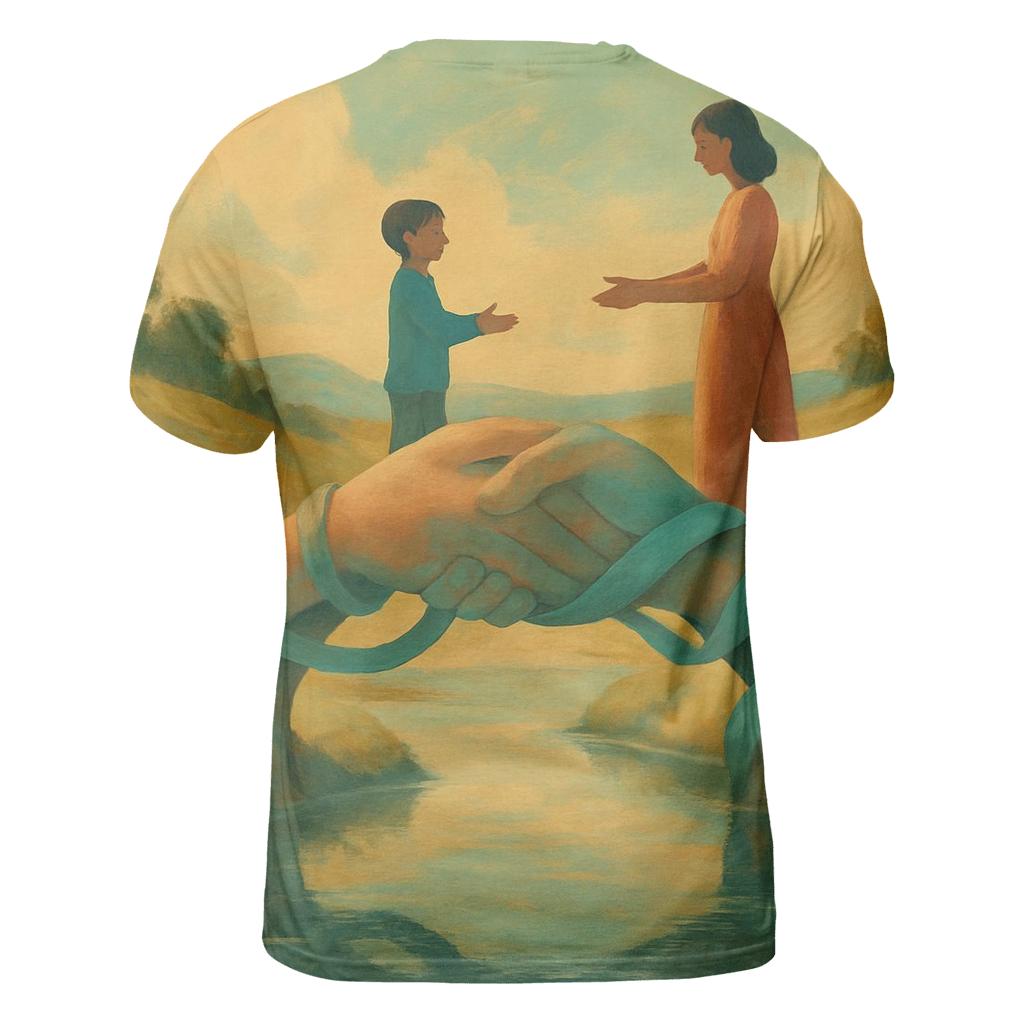 A Bridge Between Hearts unique graphic print tees