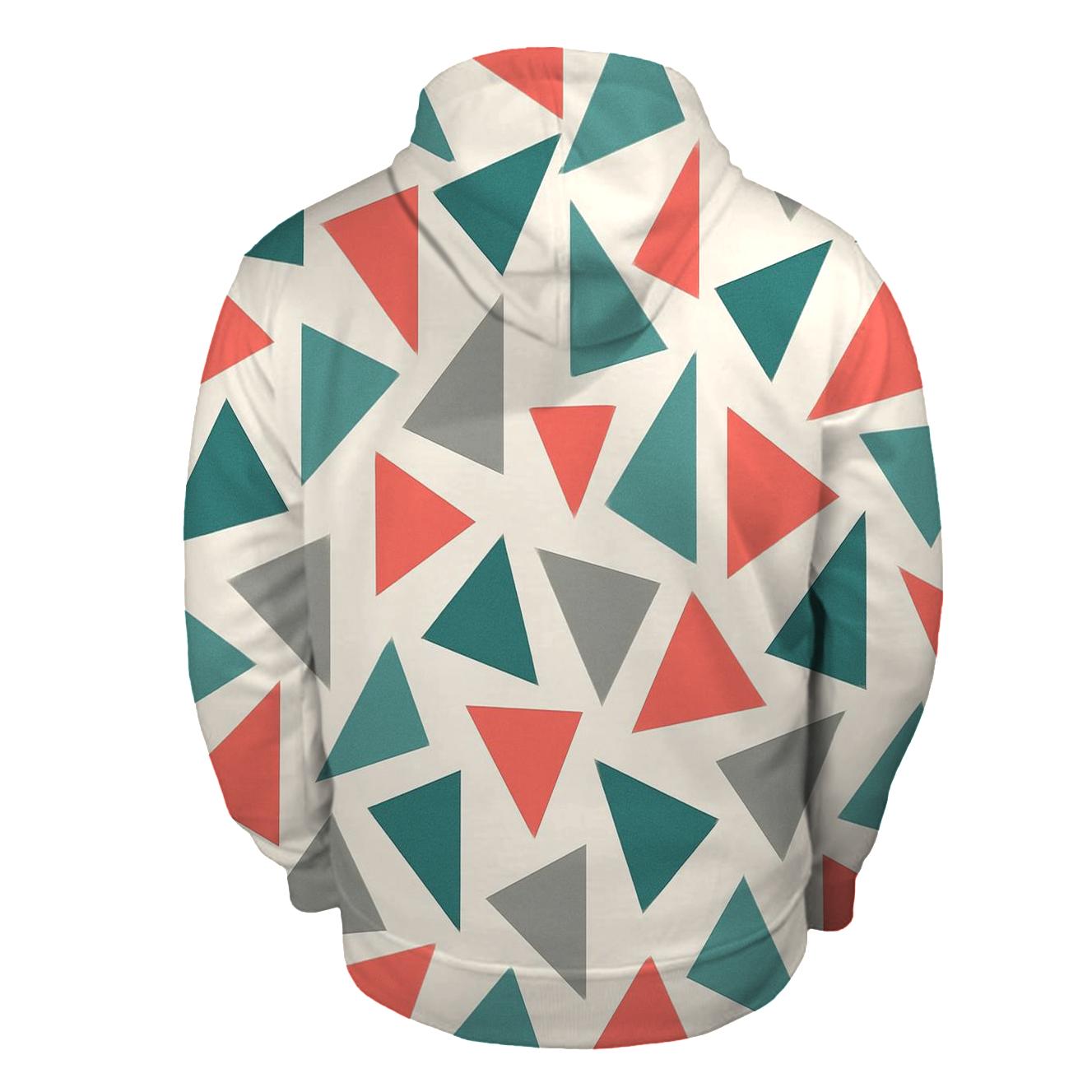 Chrome Mirage Triangles graphic hoodies