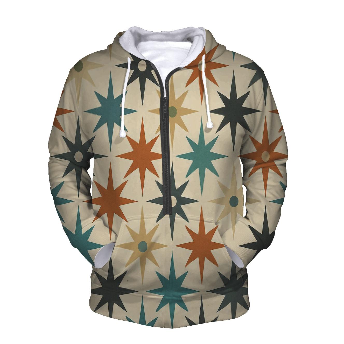 Atomic Starburst Grid hoodie styles