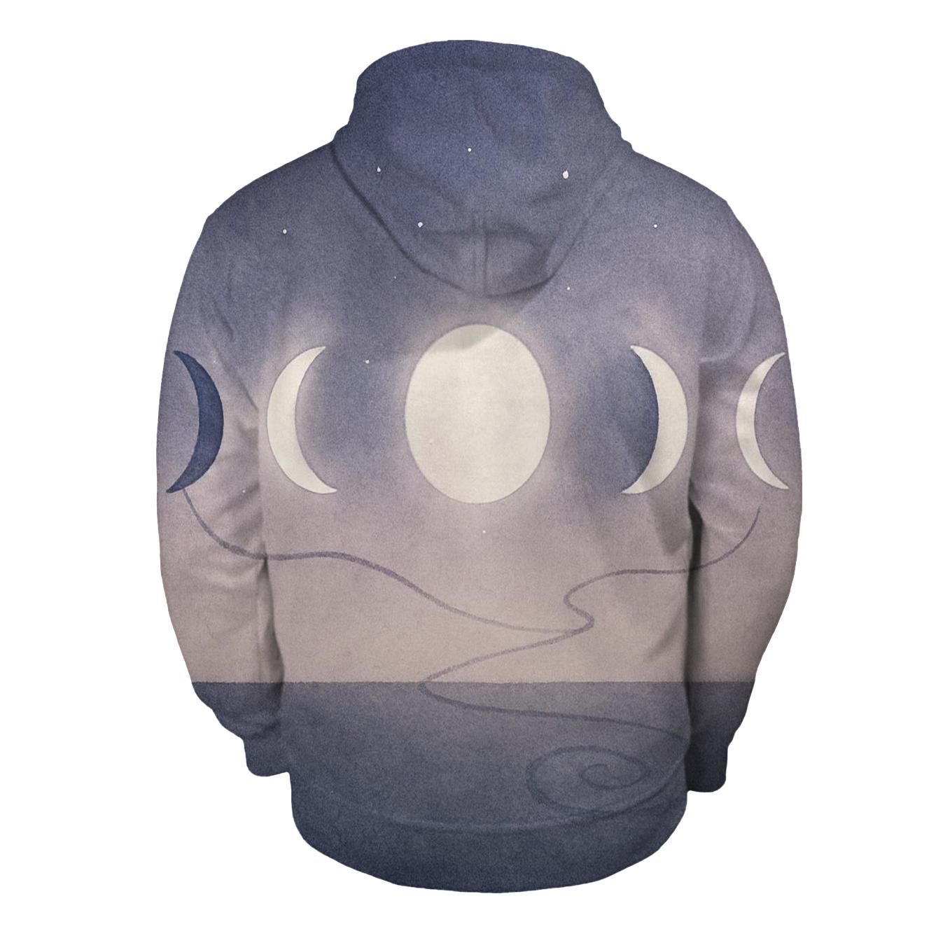 Moon Phase Path heavyweight hoodies