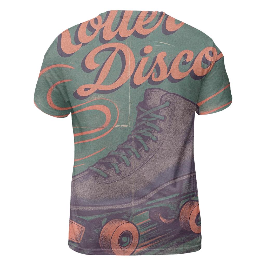 Faded Roller Rink Neon Poster creative print fashion shirts