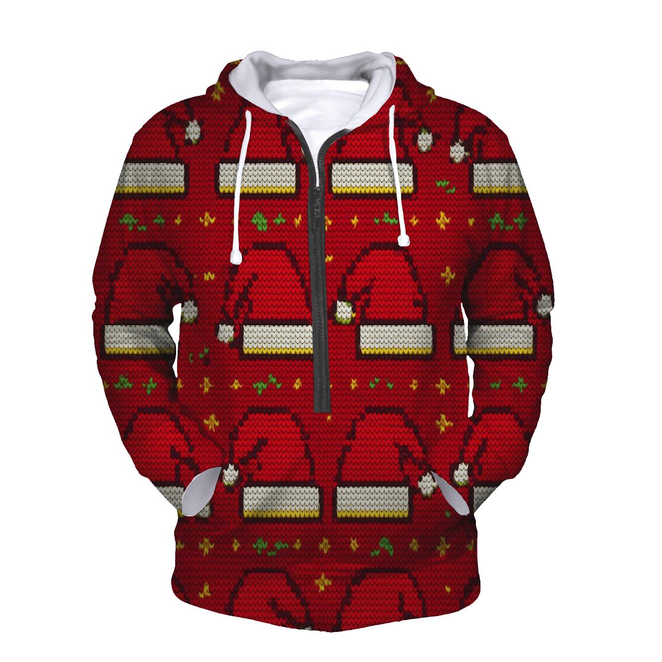 Santa Hat Scatter Bands Design hoodies fashion