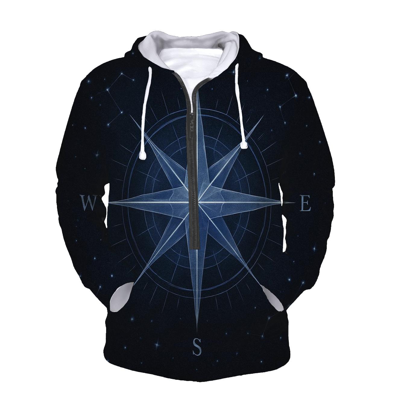 Starlight Compass lightweight hoodies