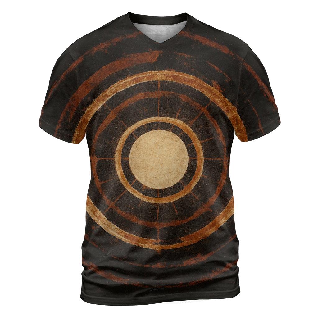 Ejecta Halo Ringlets artistic all-over print tops