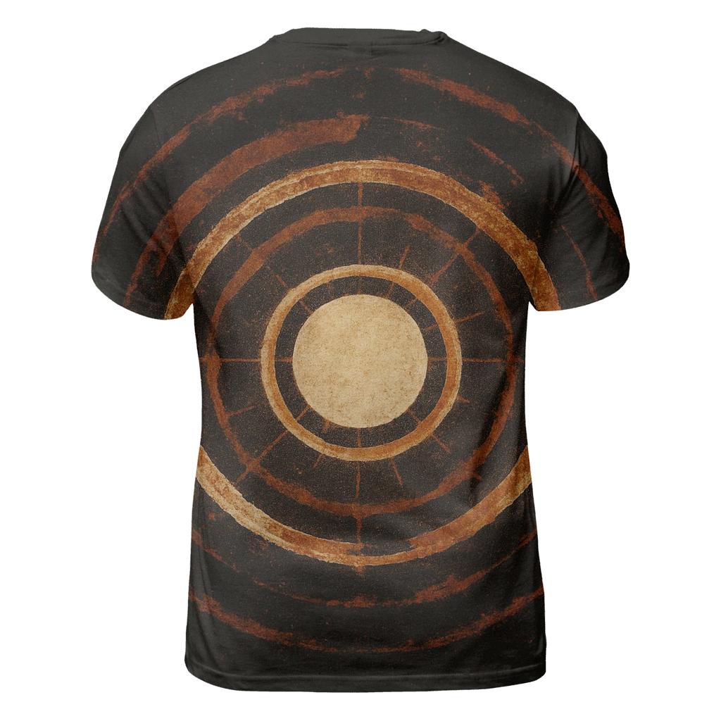 Ejecta Halo Ringlets artistic all-over print tops