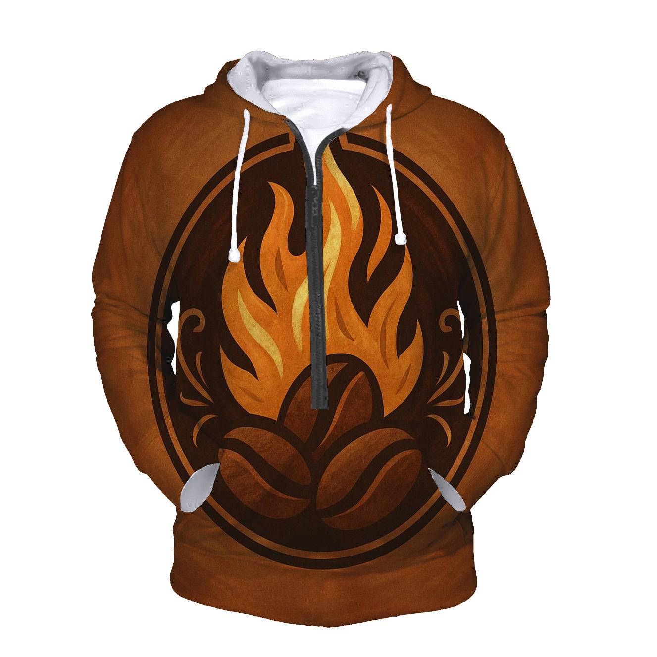 Roast Flame Emblem zip-up hoodies