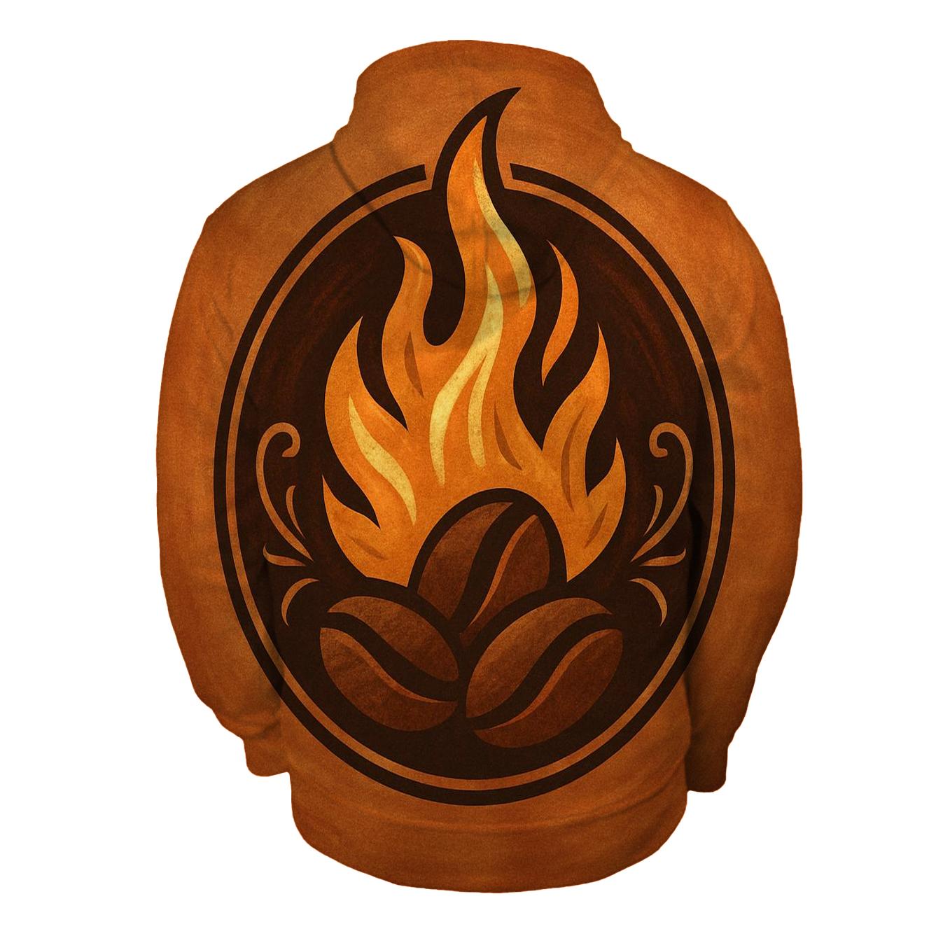 Roast Flame Emblem zip-up hoodies